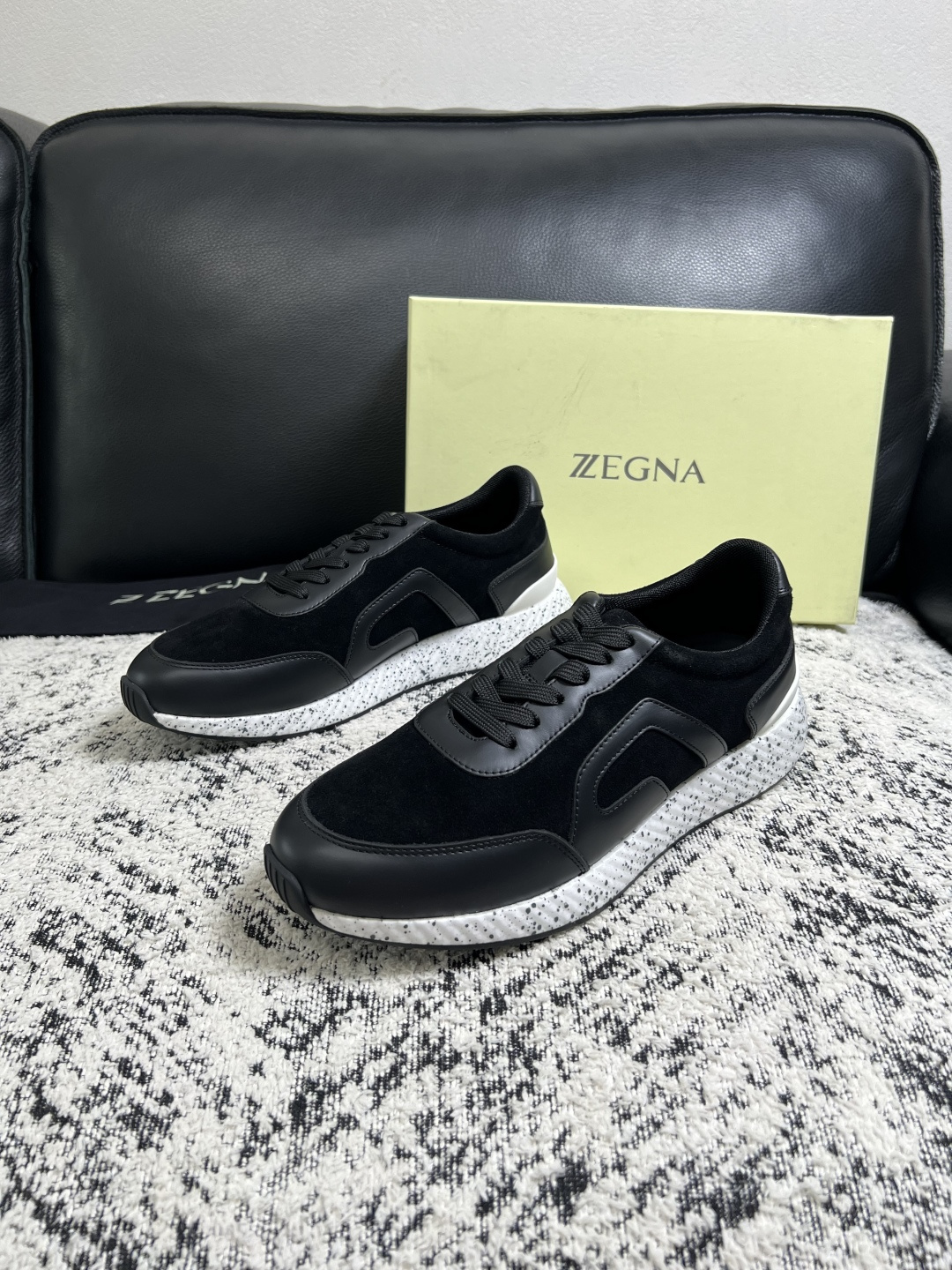 ⚠️只换码不退⚠️   Zegna  高品质  顶级工艺品  杰尼亚  专柜新款原厂配置，意大利进口牛皮面料，进口牛里垫