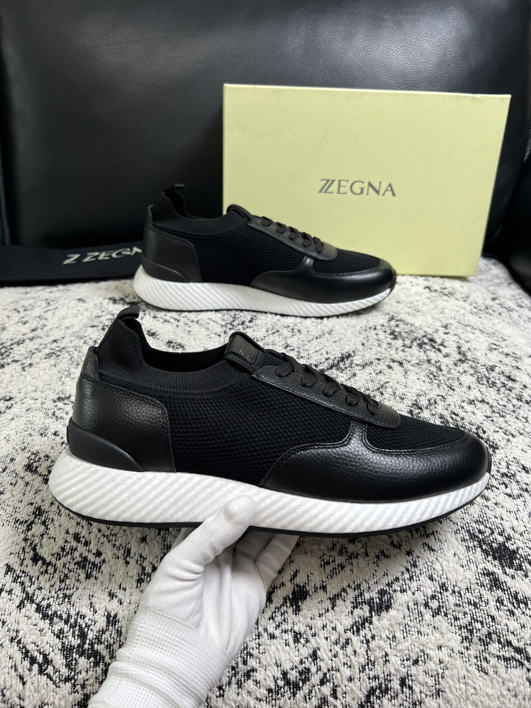 ⚠️只换码不退⚠️   Zegna  高品质  顶级工艺品  杰尼亚  专柜新款原厂配置，意大利进口牛皮面料，进口牛里垫