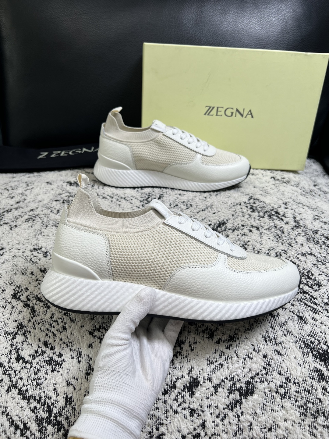 ⚠️只换码不退⚠️   Zegna  高品质  顶级工艺品  杰尼亚  专柜新款原厂配置，意大利进口牛皮面料，进口牛里垫