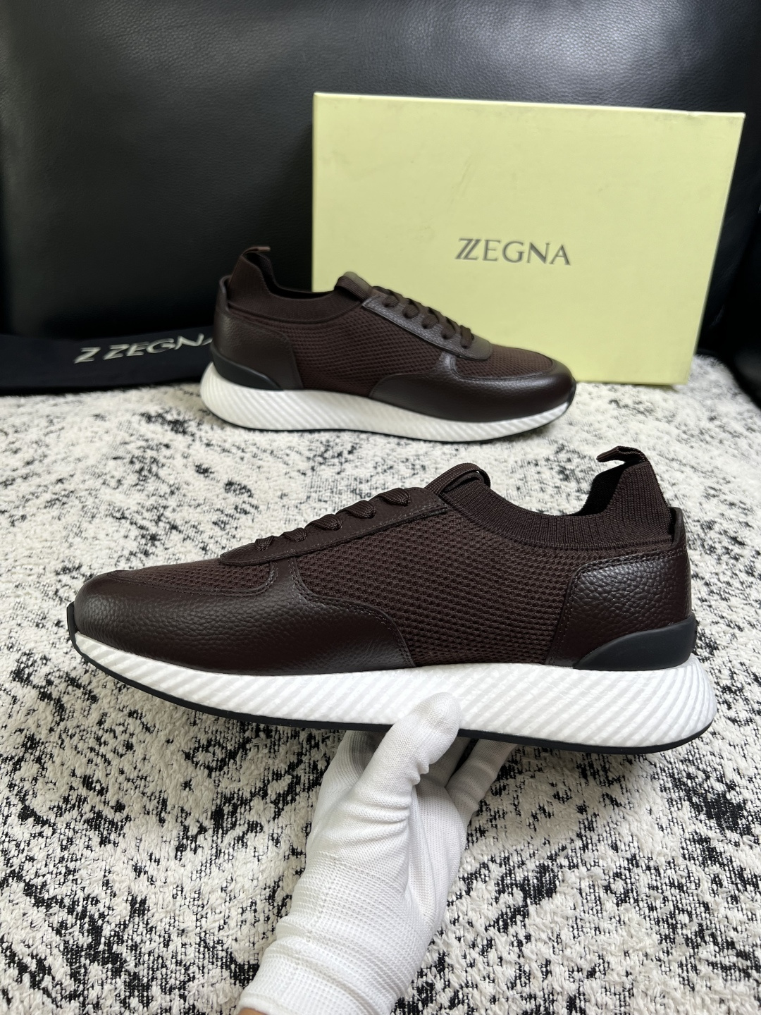⚠️只换码不退⚠️   Zegna  高品质  顶级工艺品  杰尼亚  专柜新款原厂配置，意大利进口牛皮面料，进口牛里垫