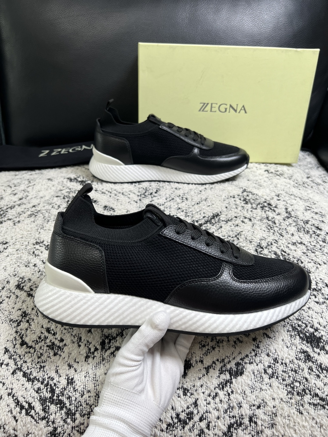 ⚠️只换码不退⚠️   Zegna  高品质  顶级工艺品  杰尼亚  专柜新款原厂配置，意大利进口牛皮面料，进口牛里垫