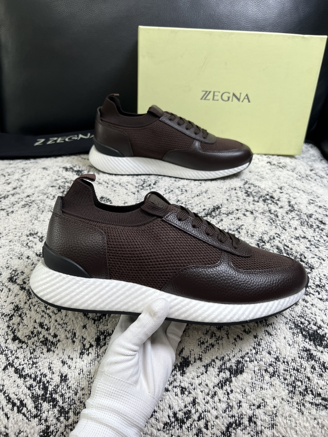 ⚠️只换码不退⚠️   Zegna  高品质  顶级工艺品  杰尼亚  专柜新款原厂配置，意大利进口牛皮面料，进口牛里垫
