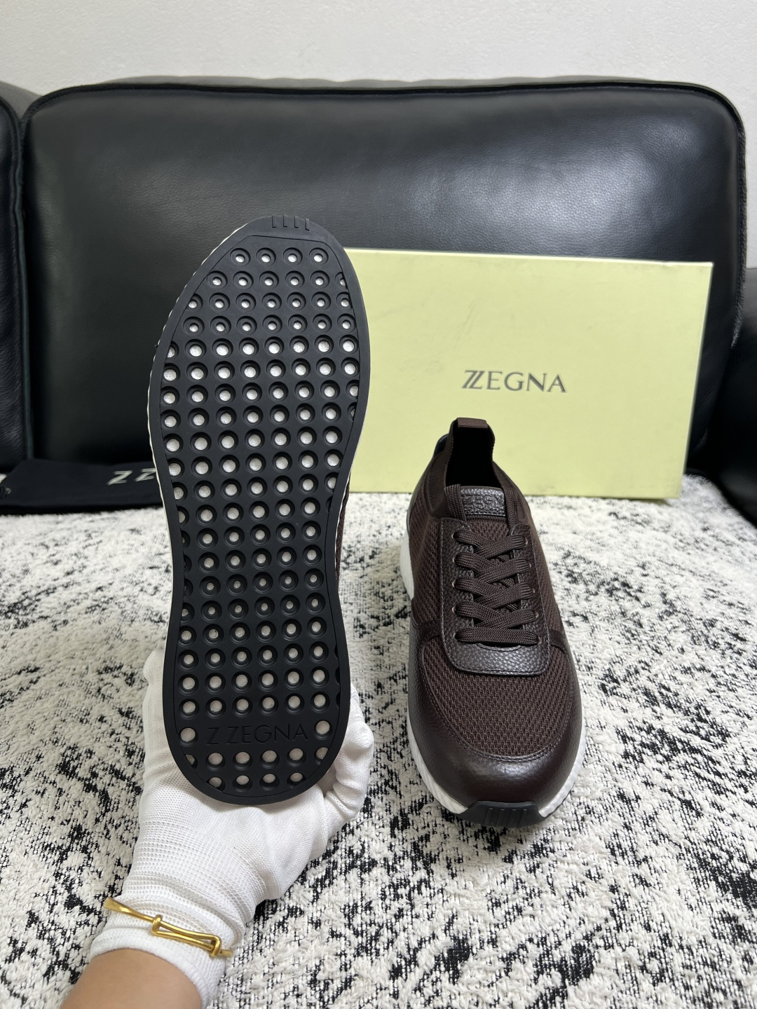 ⚠️只换码不退⚠️   Zegna  高品质  顶级工艺品  杰尼亚  专柜新款原厂配置，意大利进口牛皮面料，进口牛里垫