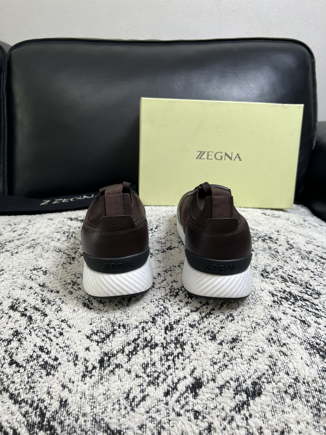 ⚠️只换码不退⚠️   Zegna  高品质  顶级工艺品  杰尼亚  专柜新款原厂配置，意大利进口牛皮面料，进口牛里垫