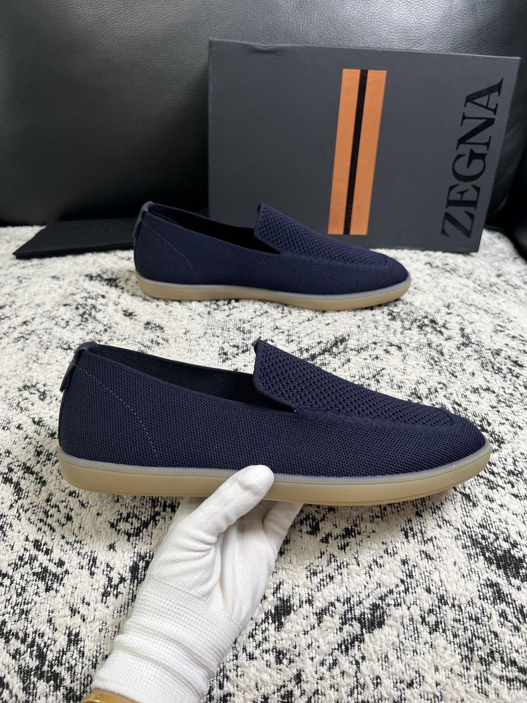 ⚠️只换码不退⚠️   Zegna  高品质  顶级工艺品  杰尼亚  专柜新款原厂配置，意大利进口牛皮面料，进口牛里垫