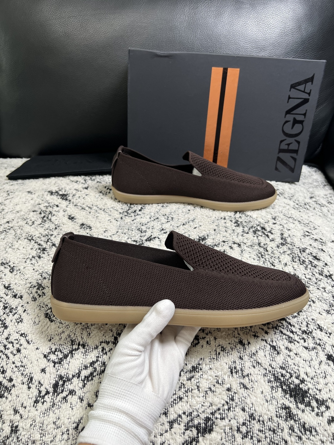 ⚠️只换码不退⚠️   Zegna  高品质  顶级工艺品  杰尼亚  专柜新款原厂配置，意大利进口牛皮面料，进口牛里垫