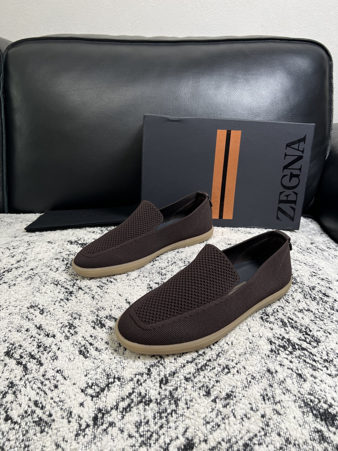 ⚠️只换码不退⚠️   Zegna  高品质  顶级工艺品  杰尼亚  专柜新款原厂配置，意大利进口牛皮面料，进口牛里垫