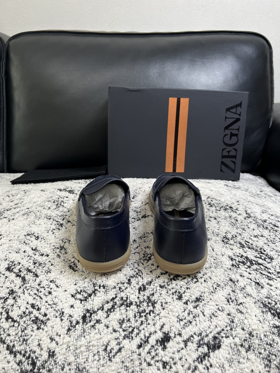 ⚠️只换码不退⚠️   Zegna  高品质  顶级工艺品  杰尼亚  专柜新款原厂配置，意大利进口牛皮面料，进口牛里垫