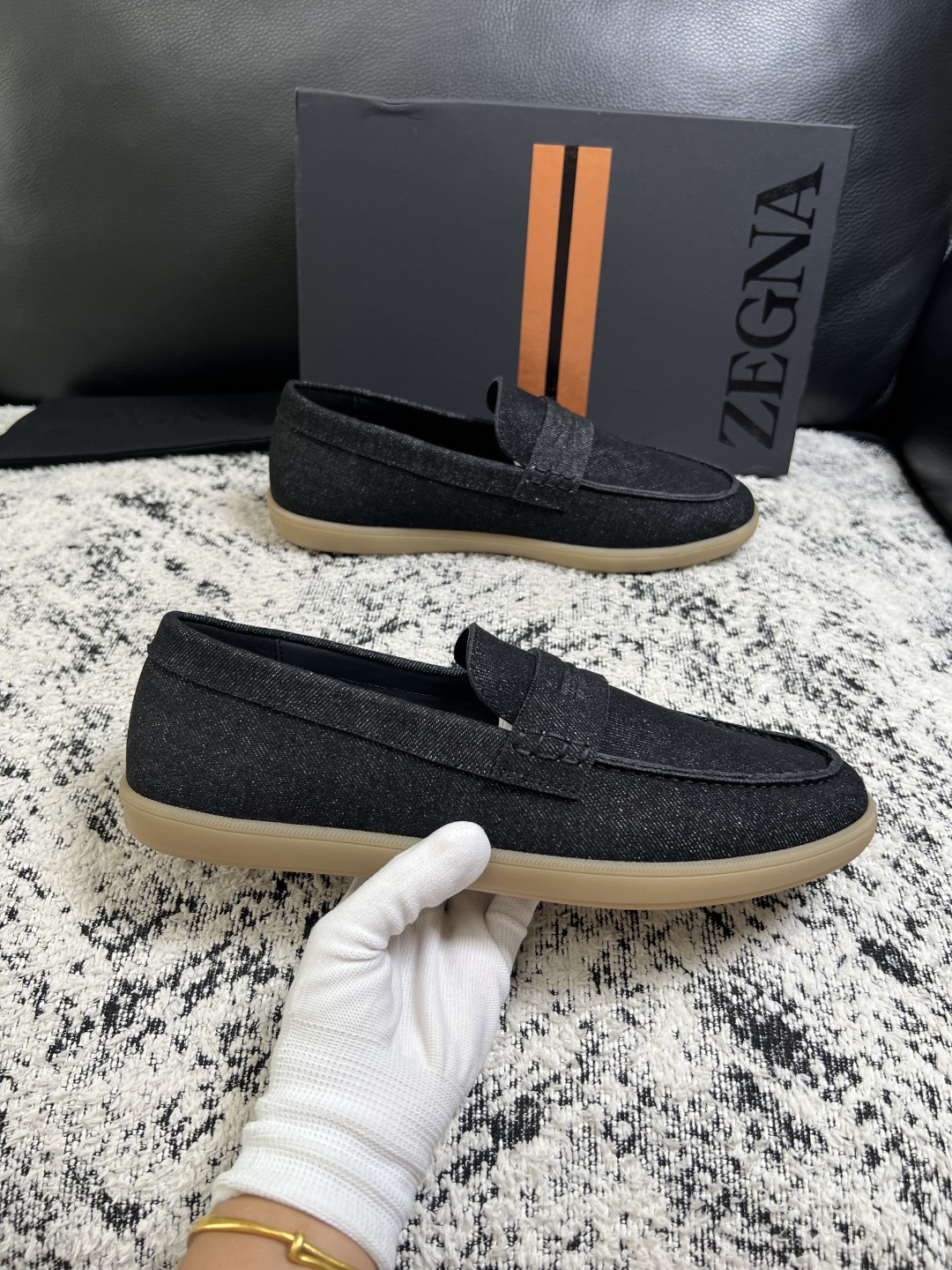 ⚠️只换码不退⚠️   Zegna  高品质  顶级工艺品  杰尼亚  专柜新款原厂配置，意大利进口牛皮面料，进口牛里垫