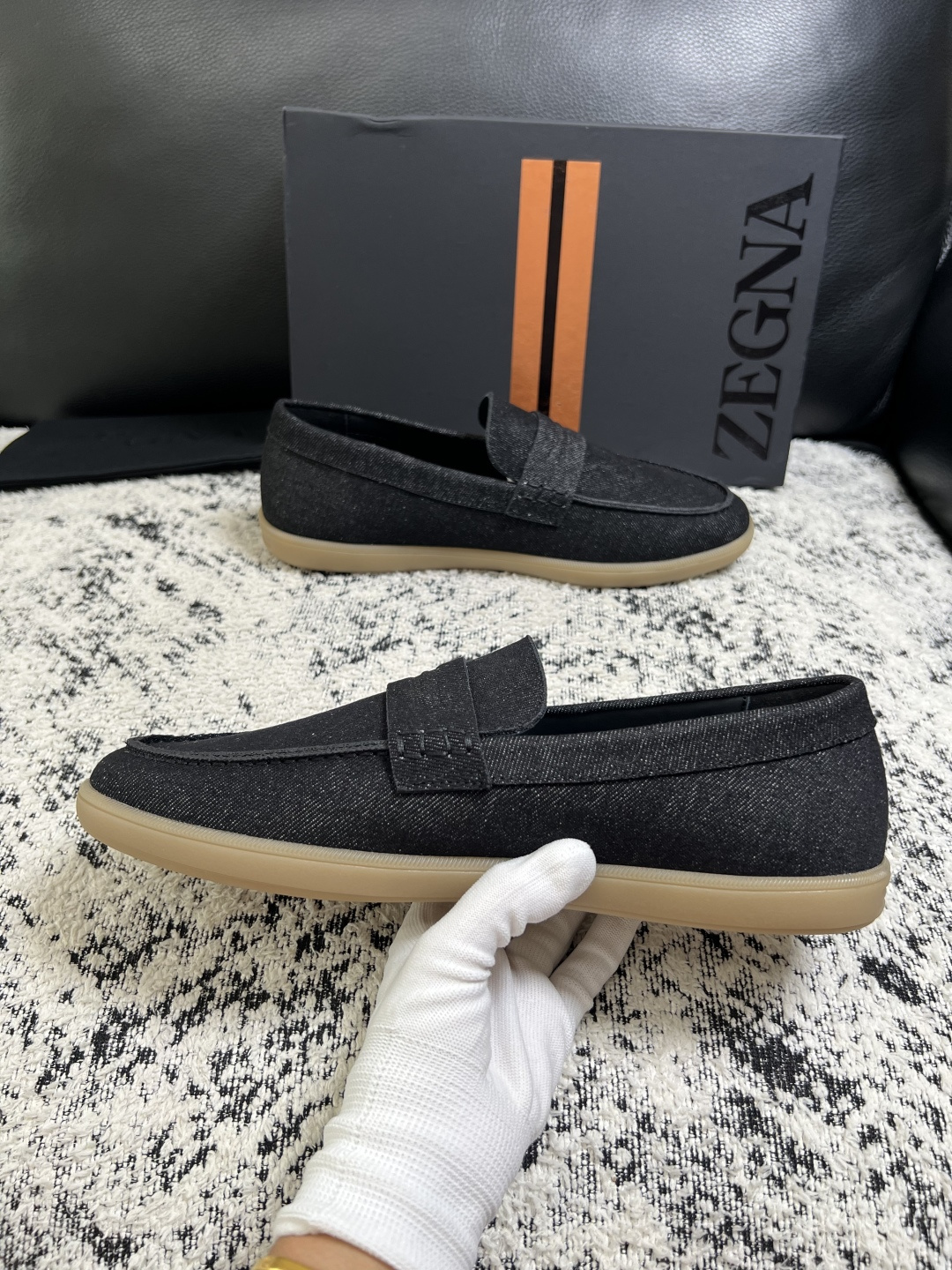 ⚠️只换码不退⚠️   Zegna  高品质  顶级工艺品  杰尼亚  专柜新款原厂配置，意大利进口牛皮面料，进口牛里垫