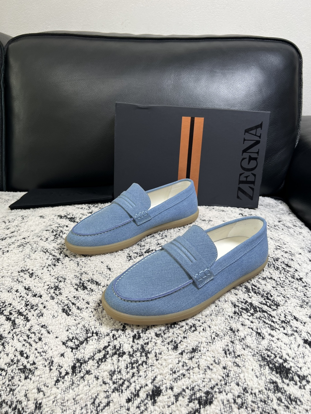 ⚠️只换码不退⚠️   Zegna  高品质  顶级工艺品  杰尼亚  专柜新款原厂配置，意大利进口牛皮面料，进口牛里垫