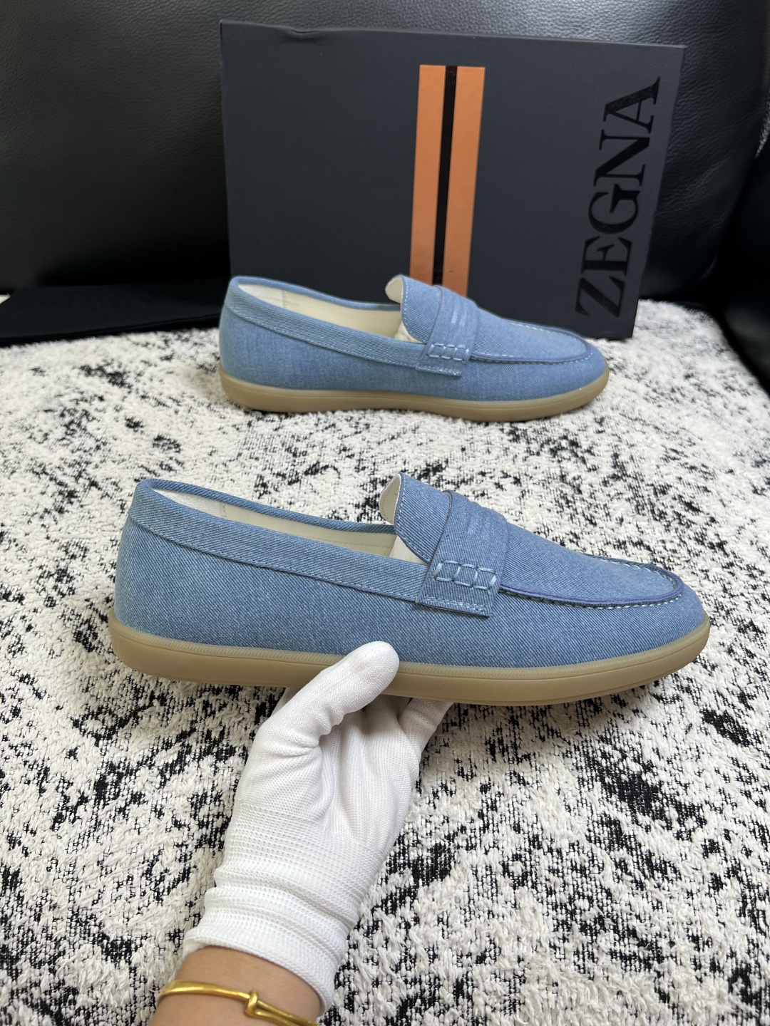 ⚠️只换码不退⚠️   Zegna  高品质  顶级工艺品  杰尼亚  专柜新款原厂配置，意大利进口牛皮面料，进口牛里垫