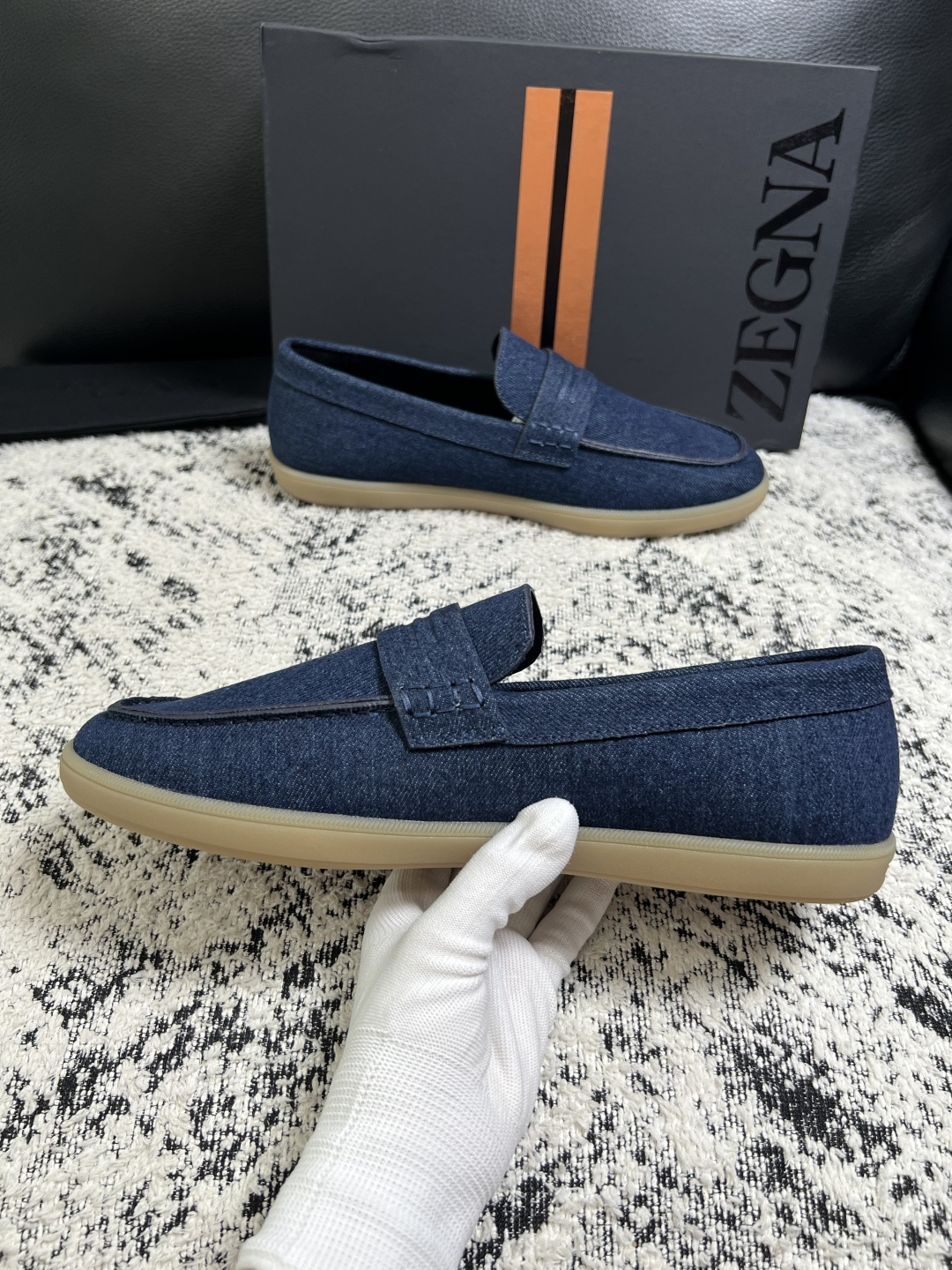 ⚠️只换码不退⚠️   Zegna  高品质  顶级工艺品  杰尼亚  专柜新款原厂配置，意大利进口牛皮面料，进口牛里垫