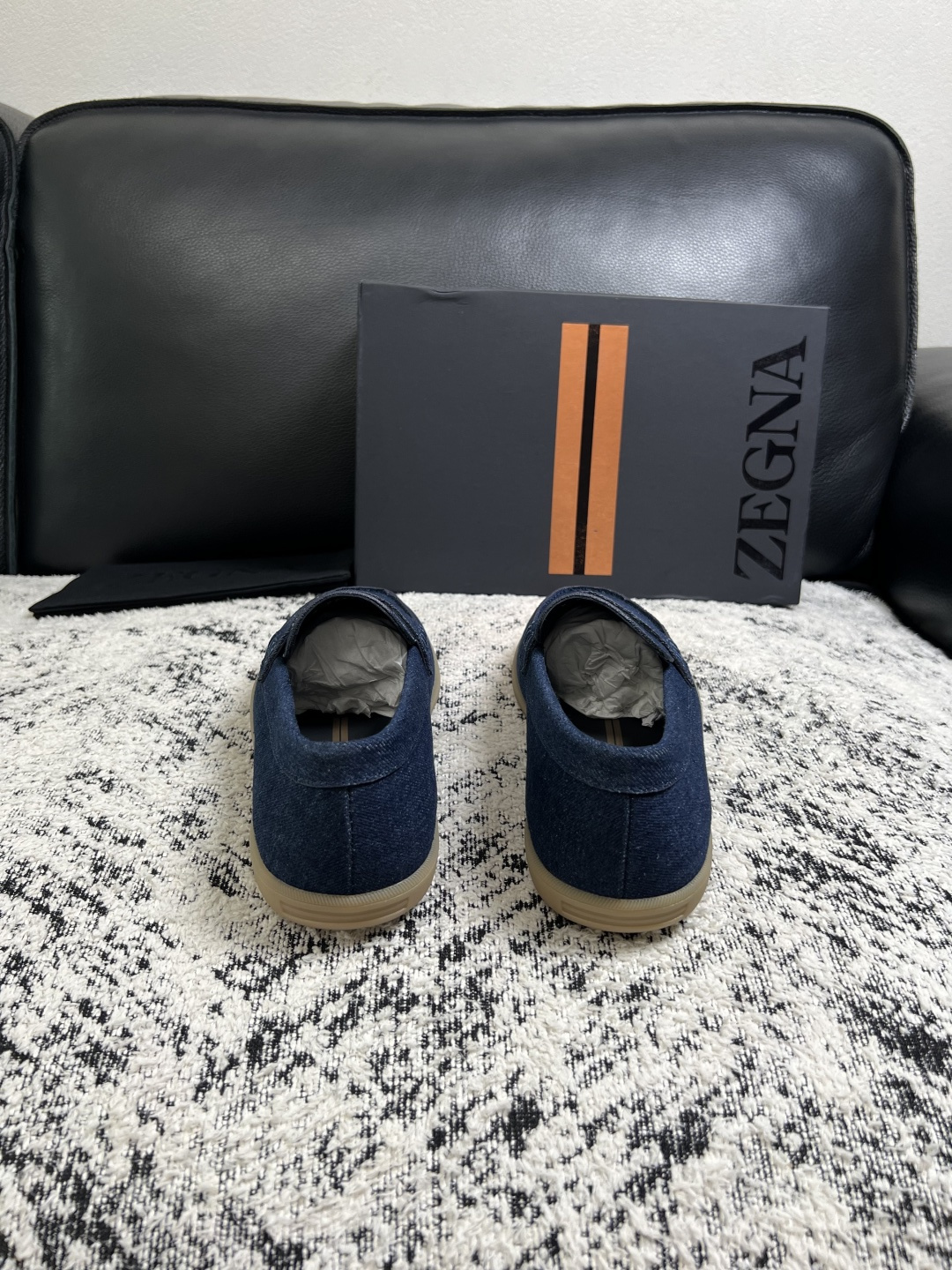 ⚠️只换码不退⚠️   Zegna  高品质  顶级工艺品  杰尼亚  专柜新款原厂配置，意大利进口牛皮面料，进口牛里垫