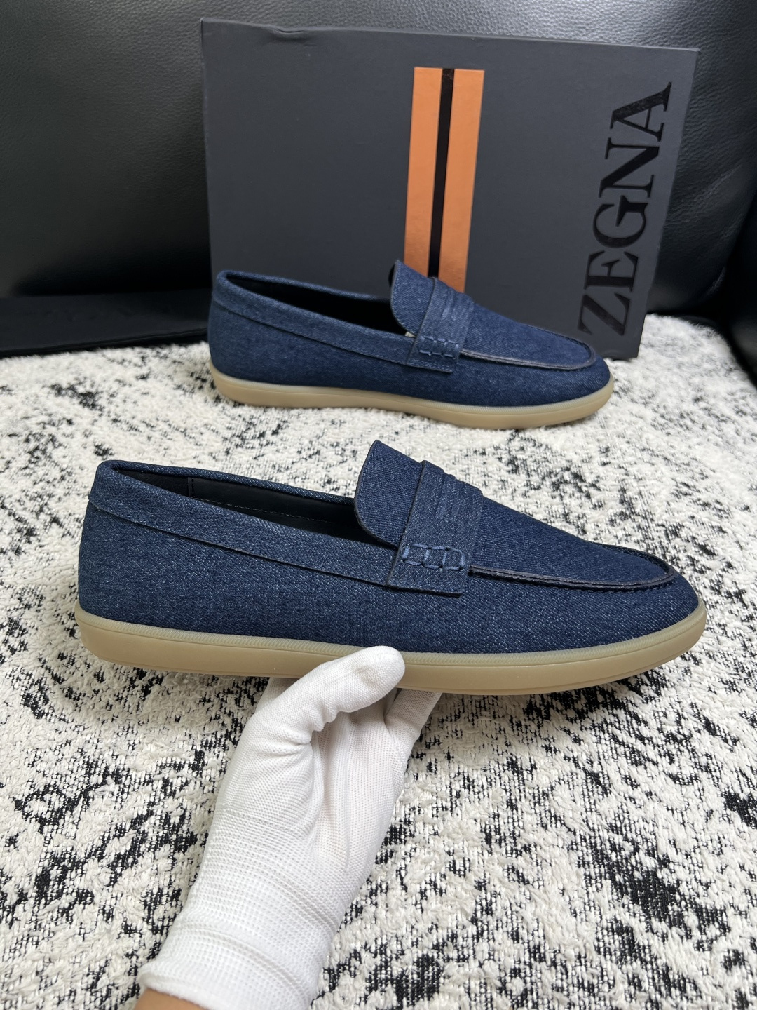 ⚠️只换码不退⚠️   Zegna  高品质  顶级工艺品  杰尼亚  专柜新款原厂配置，意大利进口牛皮面料，进口牛里垫