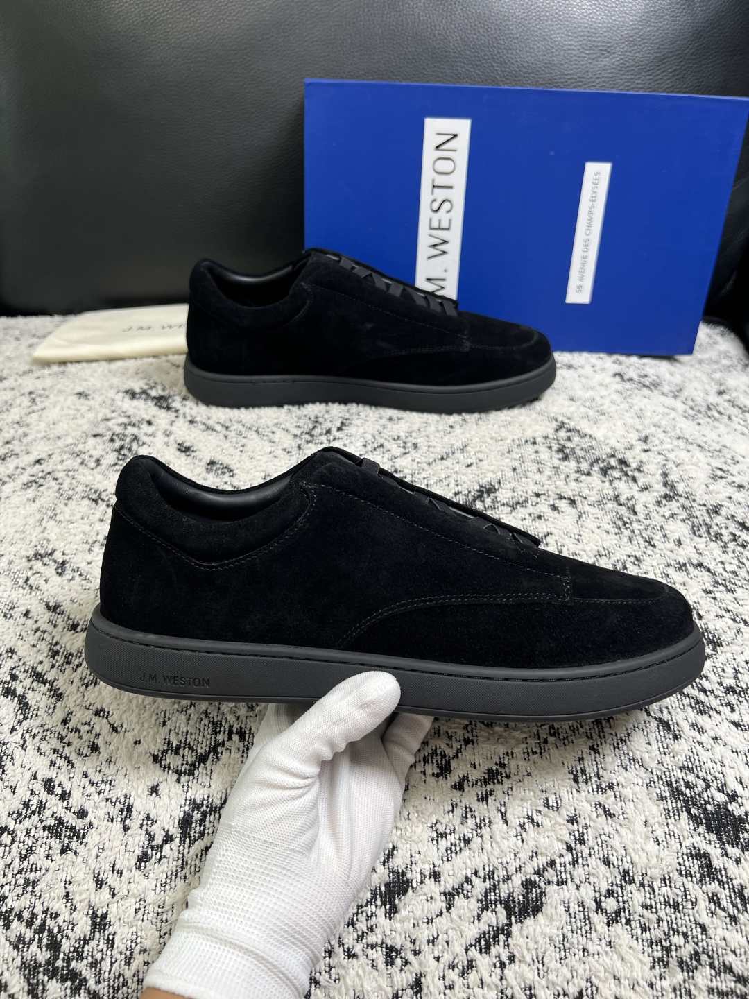 ⚠️只换码不退⚠️   J.M.WESTON  高品质  顶级工艺品  专柜新品同步，鞋面意大利进口牛皮拼布面料，进口水