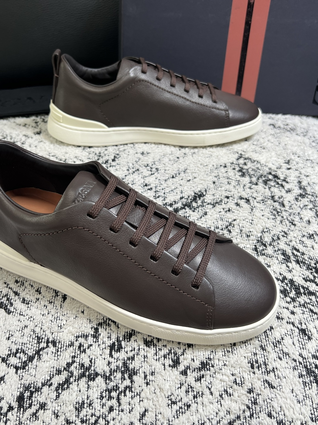 ⚠️只换码不退⚠️   Zegna  高品质  顶级工艺品  杰尼亚  专柜新款原厂配置，意大利进口牛皮面料，进口牛里垫