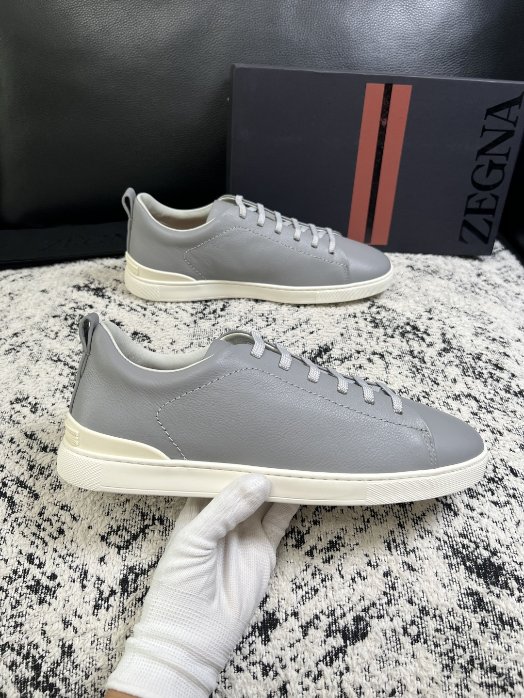 ⚠️只换码不退⚠️   Zegna  高品质  顶级工艺品  杰尼亚  专柜新款原厂配置，意大利进口牛皮面料，进口牛里垫