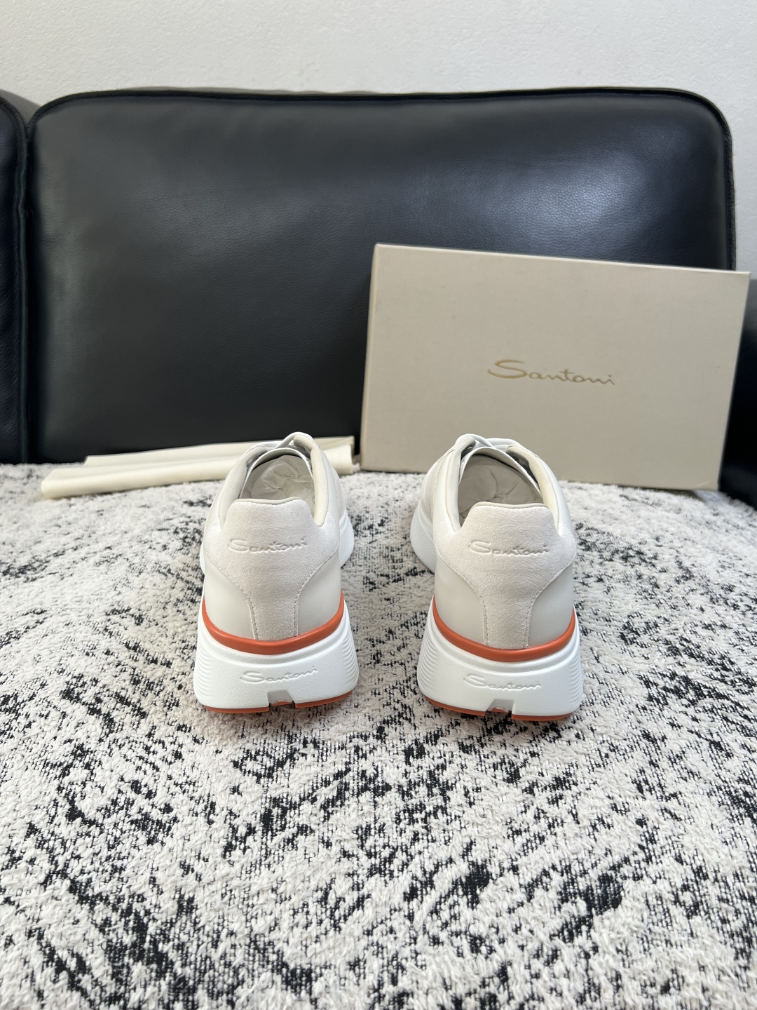⚠️只换码不退⚠️    Santoni  高品质    顶级工艺品  圣东尼  专柜新品同步，鞋面意大利进口牛皮拼布面