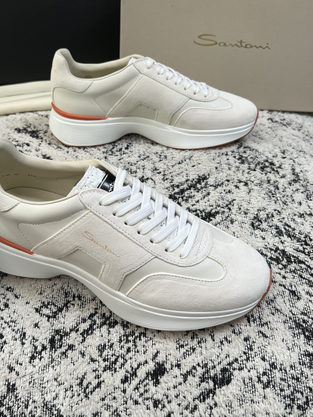 ⚠️只换码不退⚠️    Santoni  高品质    顶级工艺品  圣东尼  专柜新品同步，鞋面意大利进口牛皮拼布面