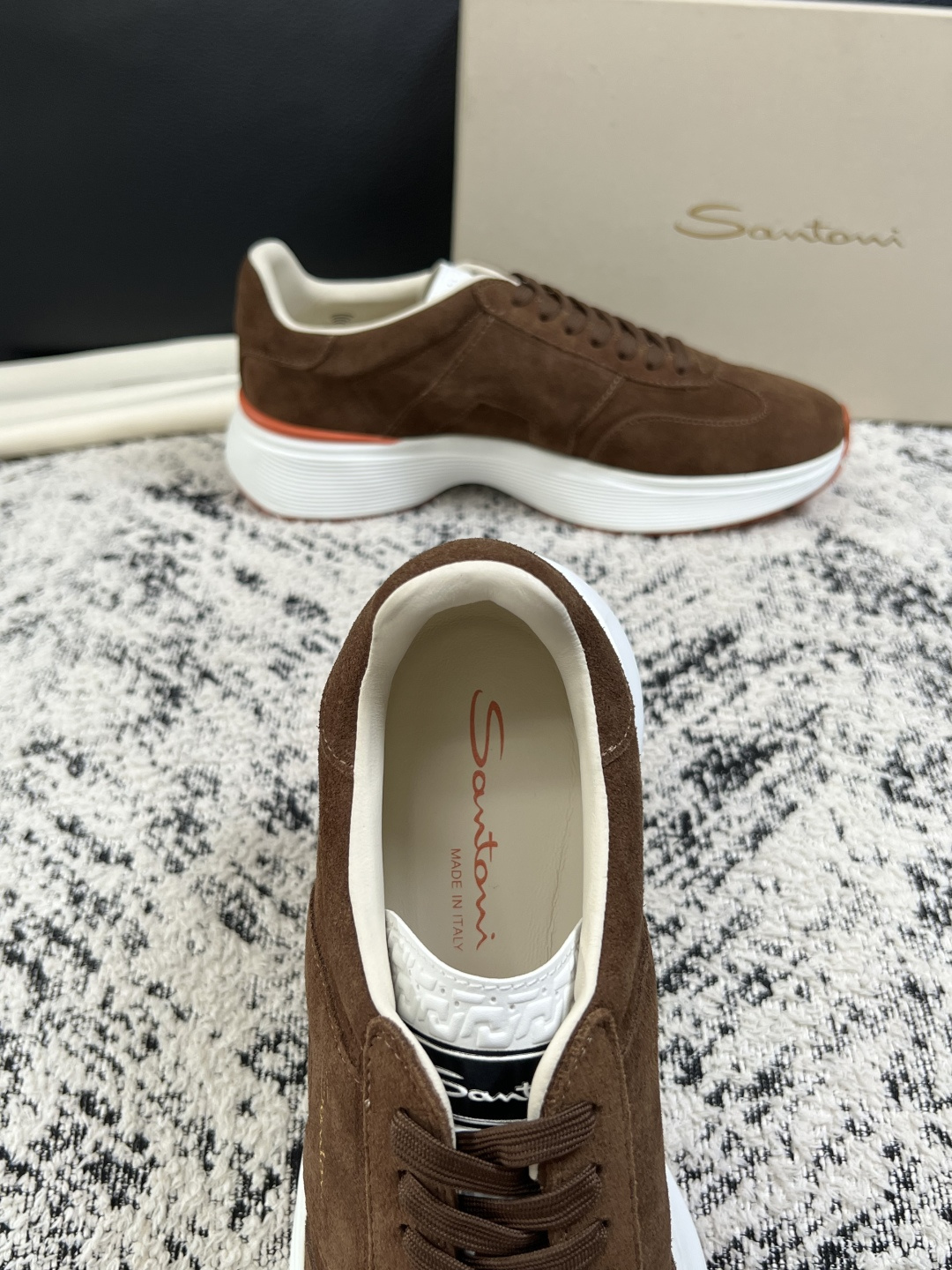 ⚠️只换码不退⚠️    Santoni  高品质    顶级工艺品  圣东尼  专柜新品同步，鞋面意大利进口牛皮拼布面