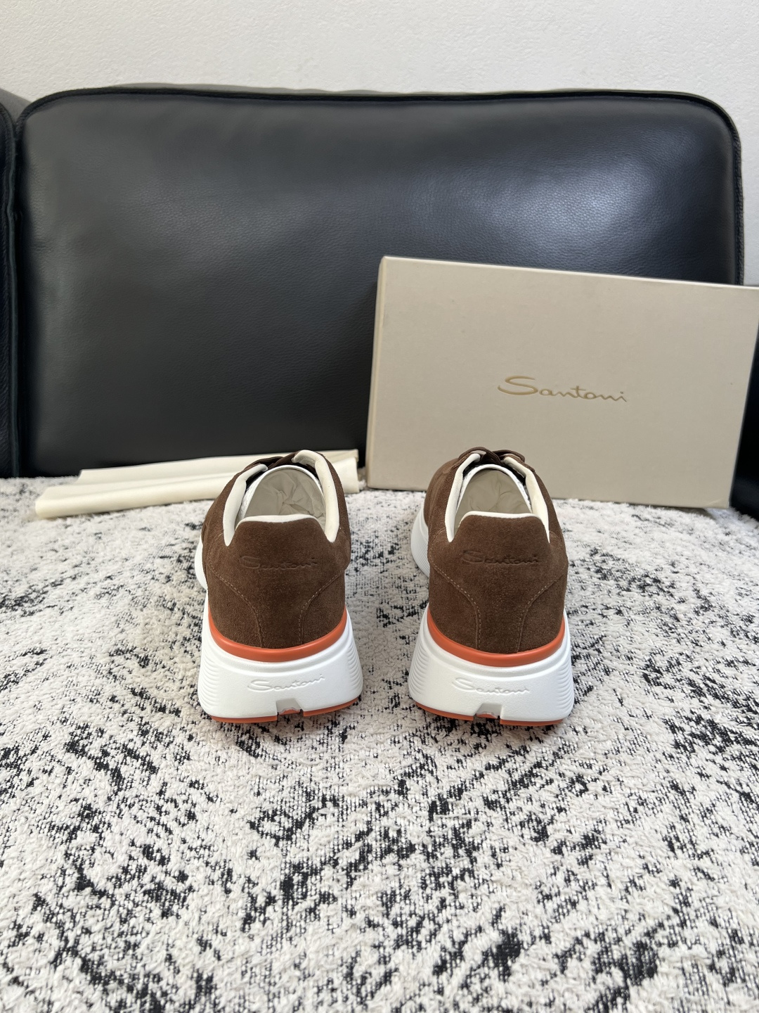 ⚠️只换码不退⚠️    Santoni  高品质    顶级工艺品  圣东尼  专柜新品同步，鞋面意大利进口牛皮拼布面