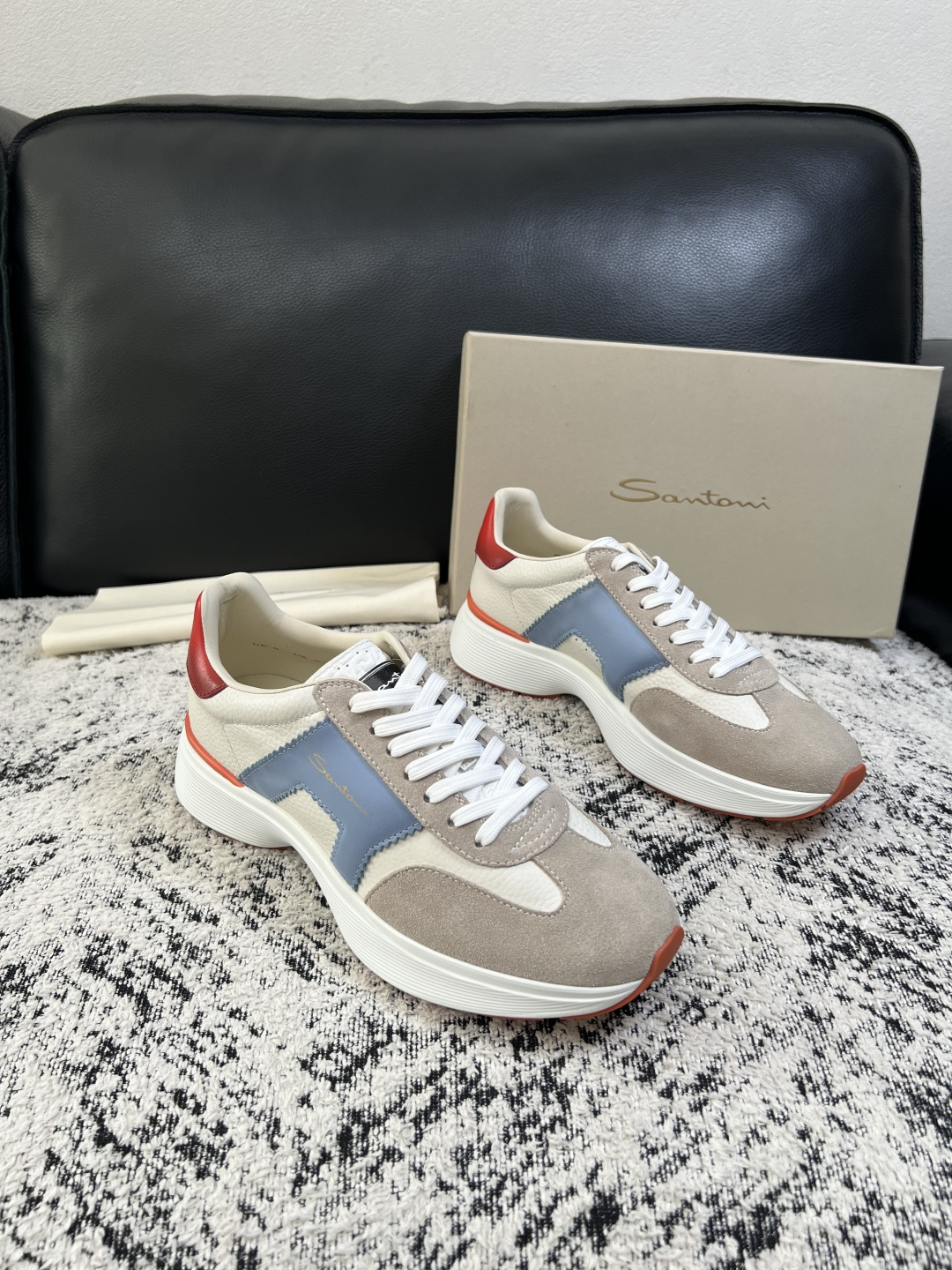 ⚠️只换码不退⚠️ Santoni 高品质 顶级工艺品 圣东尼 专柜新品同步,鞋面意大利进口牛皮拼布面 ⚠️只换码不退⚠️ Santoni 高品质 顶级工艺品 圣东尼 专柜新品同步,鞋面意大利进口牛皮拼布面