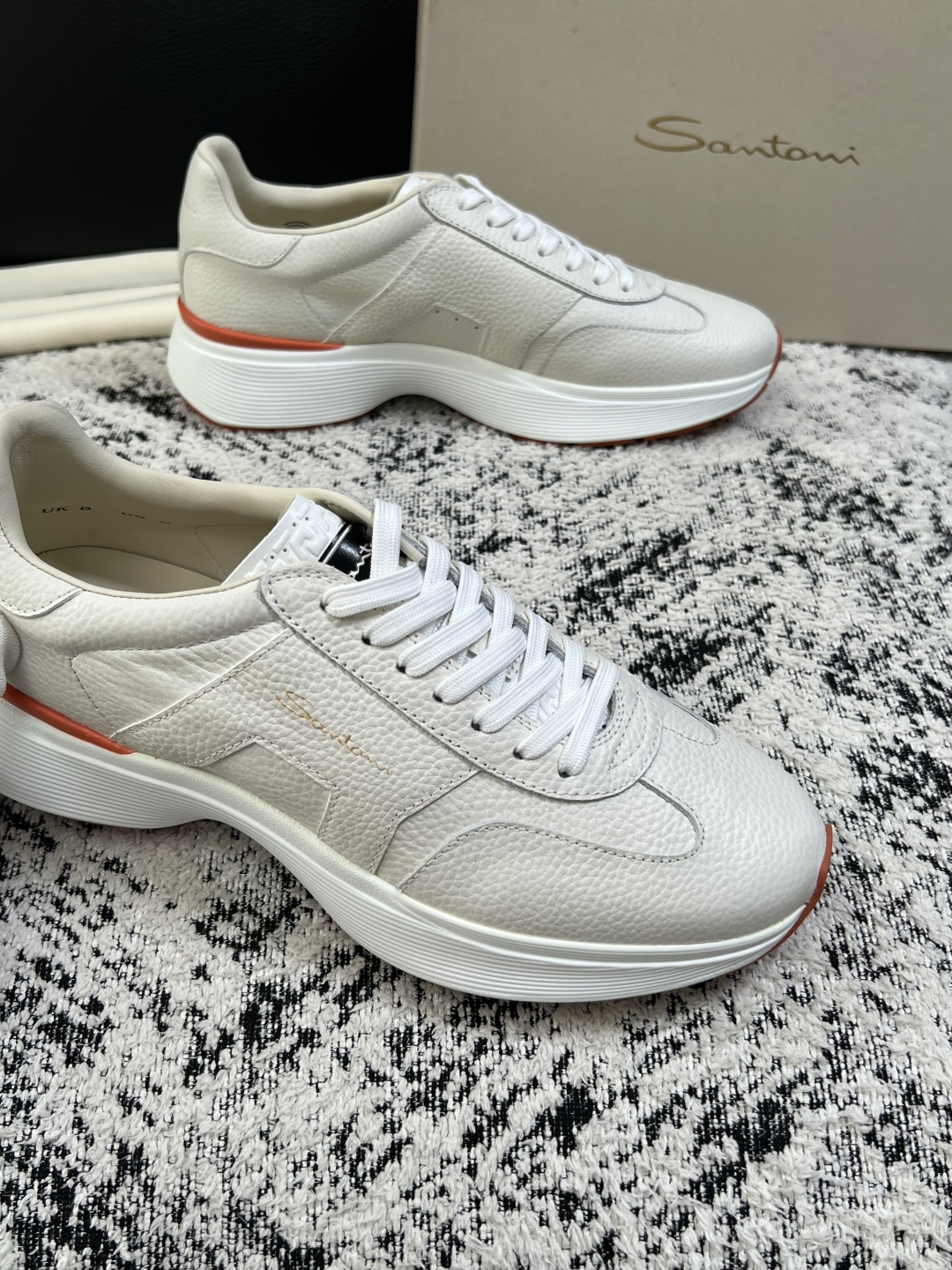 ⚠️只换码不退⚠️    Santoni  高品质    顶级工艺品  圣东尼  专柜新品同步，鞋面意大利进口牛皮拼布面