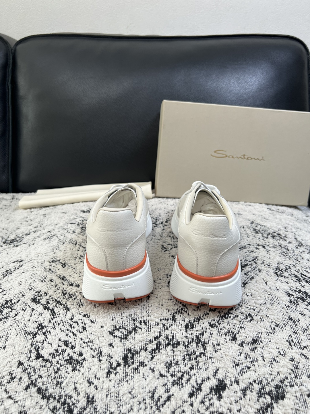 ⚠️只换码不退⚠️    Santoni  高品质    顶级工艺品  圣东尼  专柜新品同步，鞋面意大利进口牛皮拼布面