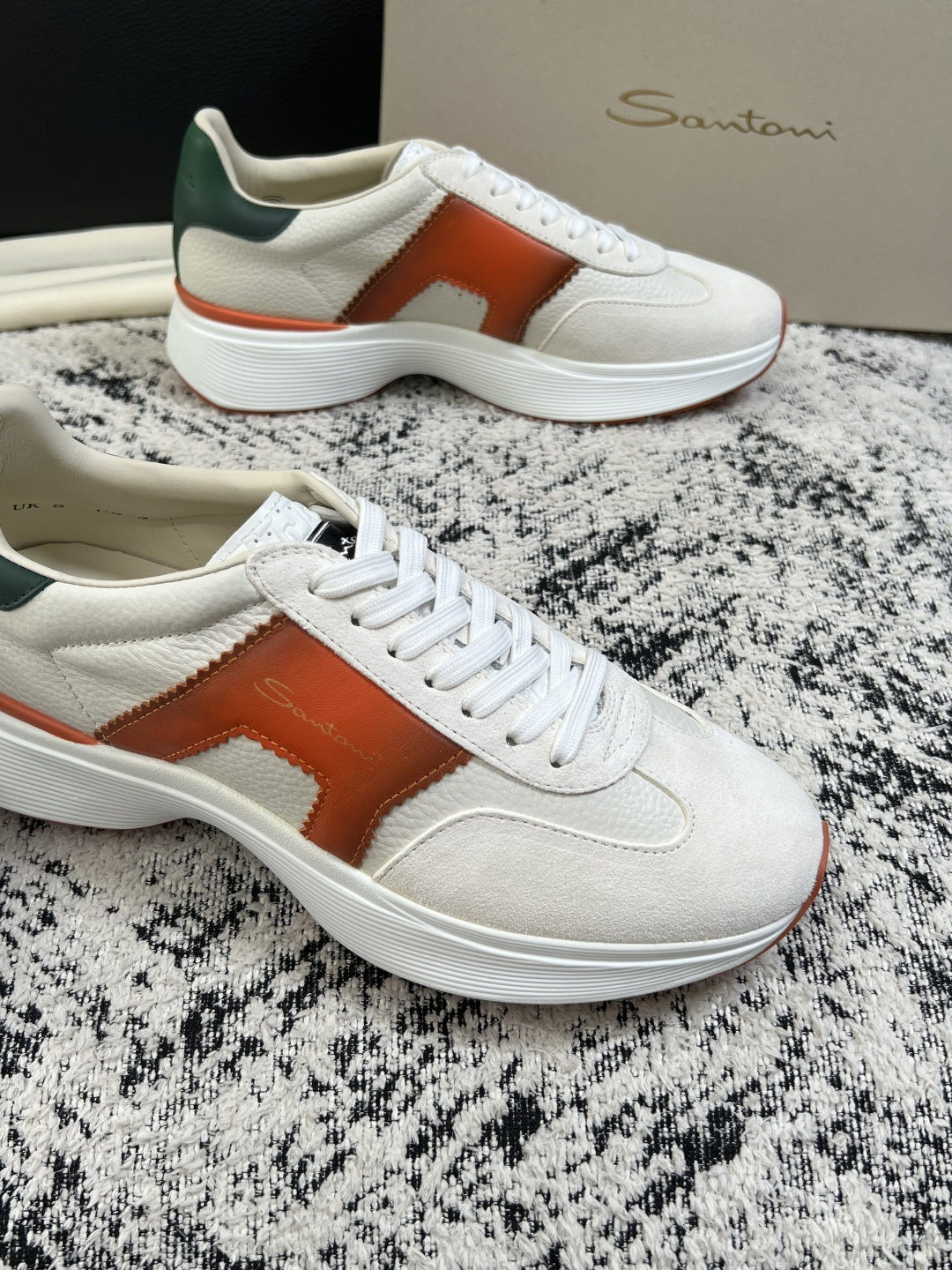⚠️只换码不退⚠️    Santoni  高品质    顶级工艺品  圣东尼  专柜新品同步，鞋面意大利进口牛皮拼布面
