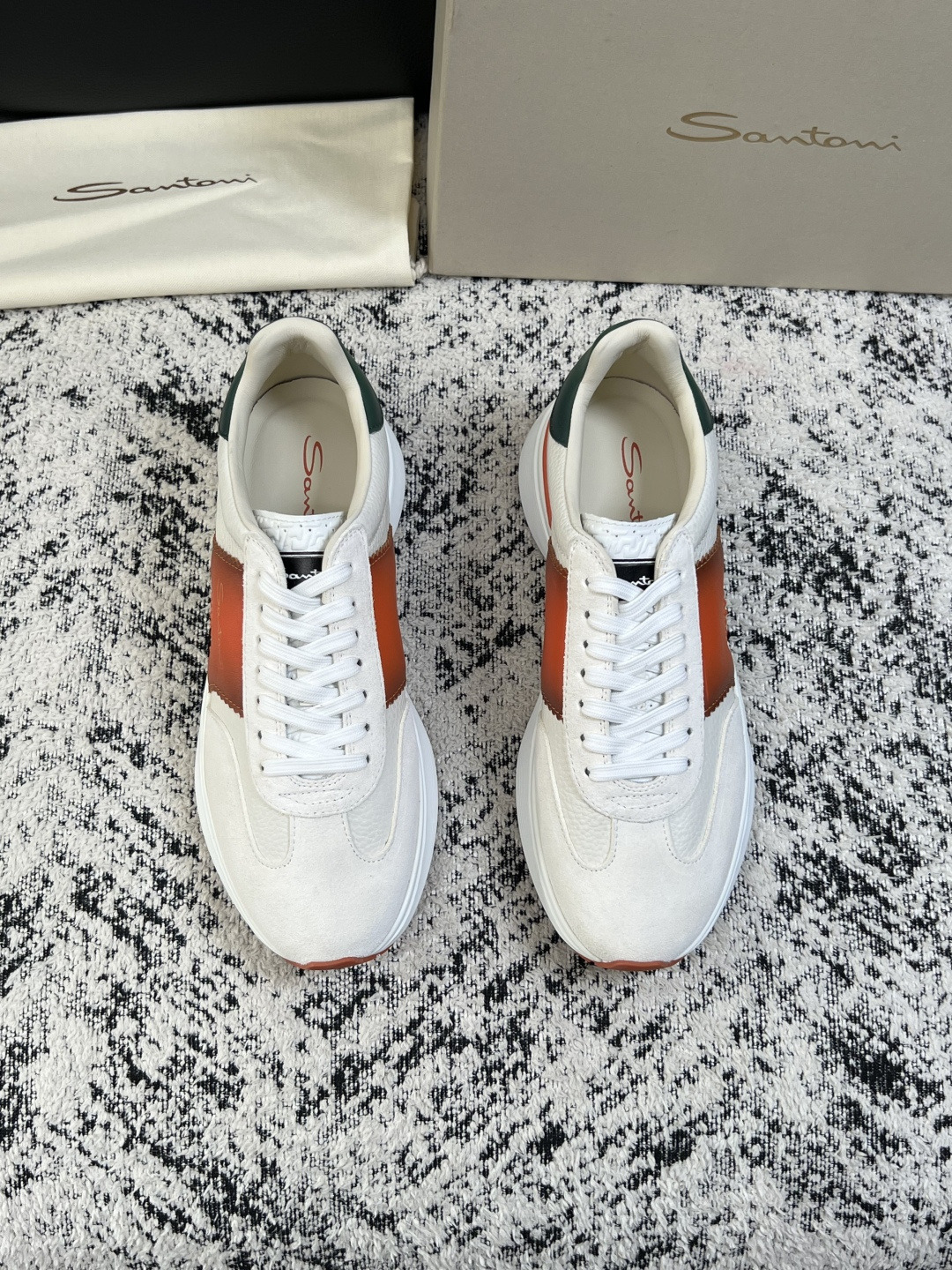 ⚠️只换码不退⚠️    Santoni  高品质    顶级工艺品  圣东尼  专柜新品同步，鞋面意大利进口牛皮拼布面
