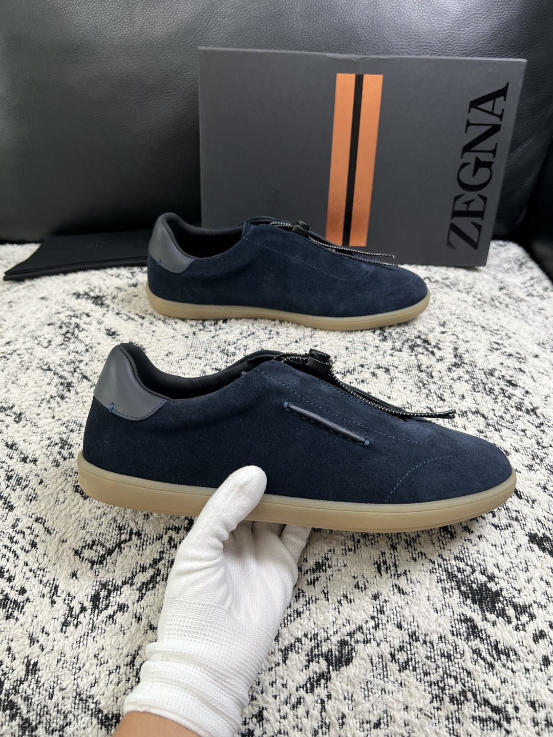 ⚠️只换码不退⚠️   Zegna  高品质  顶级工艺品  杰尼亚  专柜新款原厂配置，意大利进口牛皮面料，进口牛里垫