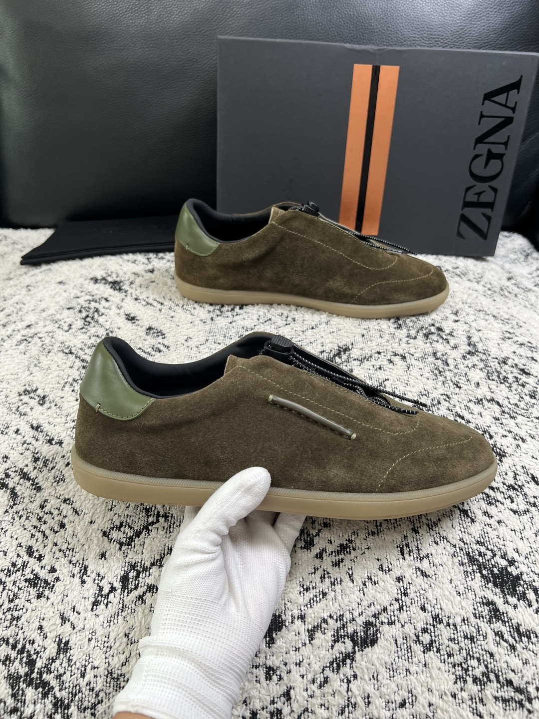 ⚠️只换码不退⚠️   Zegna  高品质  顶级工艺品  杰尼亚  专柜新款原厂配置，意大利进口牛皮面料，进口牛里垫