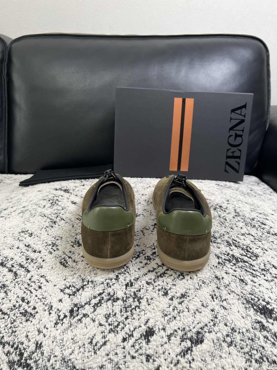 ⚠️只换码不退⚠️   Zegna  高品质  顶级工艺品  杰尼亚  专柜新款原厂配置，意大利进口牛皮面料，进口牛里垫