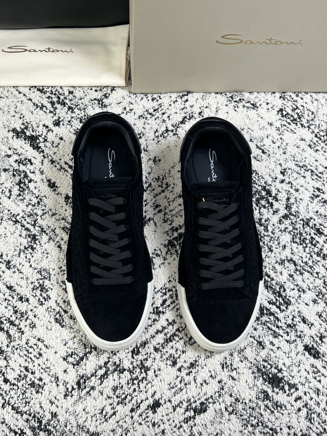 ⚠️只换码不退⚠️    Santoni  高品质    顶级工艺品  圣东尼  专柜新品同步，鞋面意大利进口牛皮拼布面