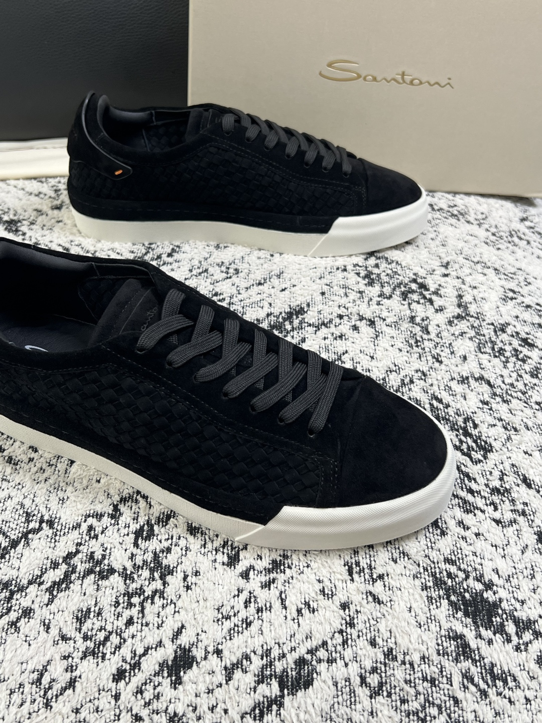 ⚠️只换码不退⚠️    Santoni  高品质    顶级工艺品  圣东尼  专柜新品同步，鞋面意大利进口牛皮拼布面