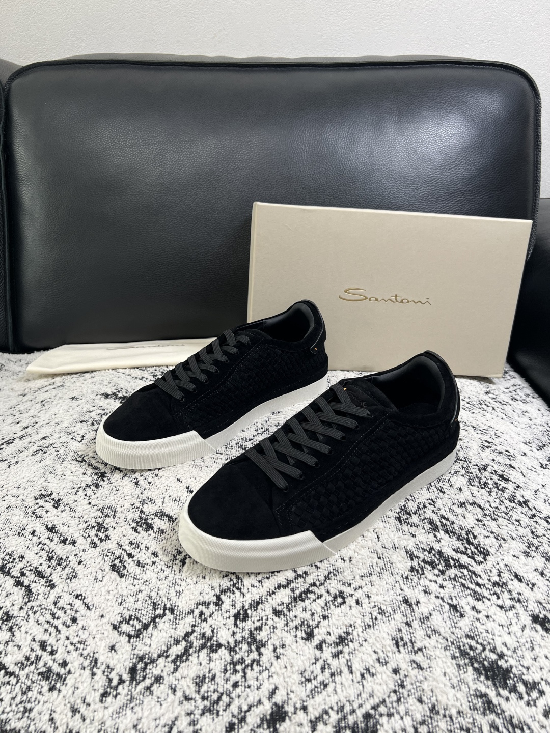 ⚠️只换码不退⚠️    Santoni  高品质    顶级工艺品  圣东尼  专柜新品同步，鞋面意大利进口牛皮拼布面