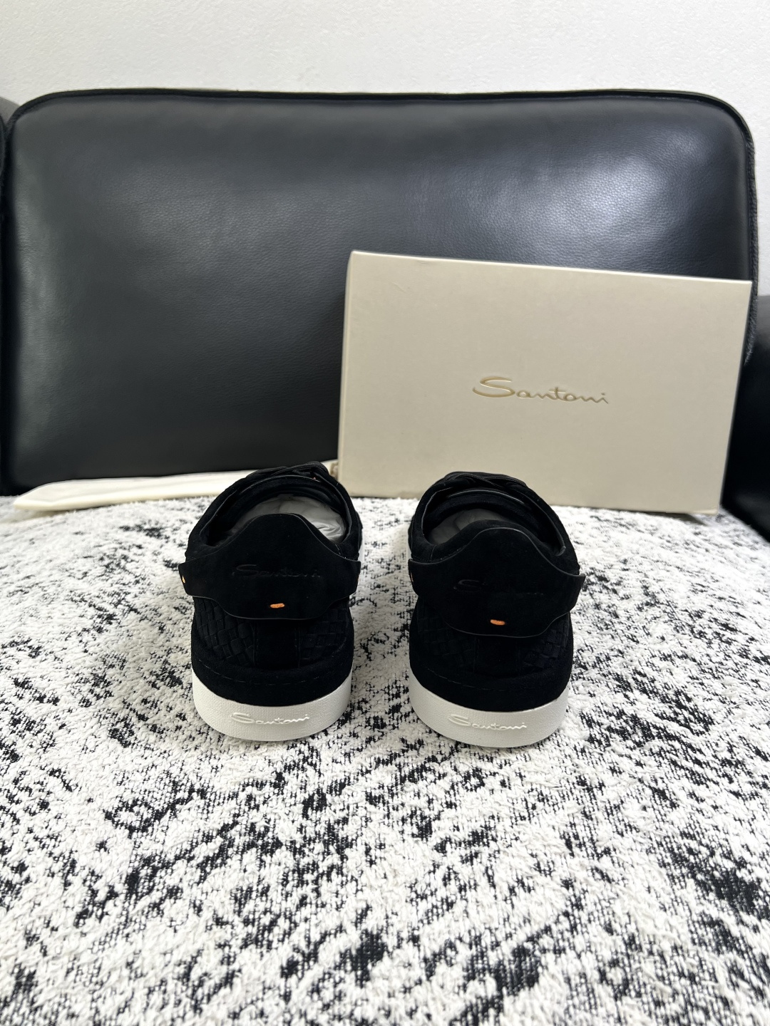 ⚠️只换码不退⚠️    Santoni  高品质    顶级工艺品  圣东尼  专柜新品同步，鞋面意大利进口牛皮拼布面