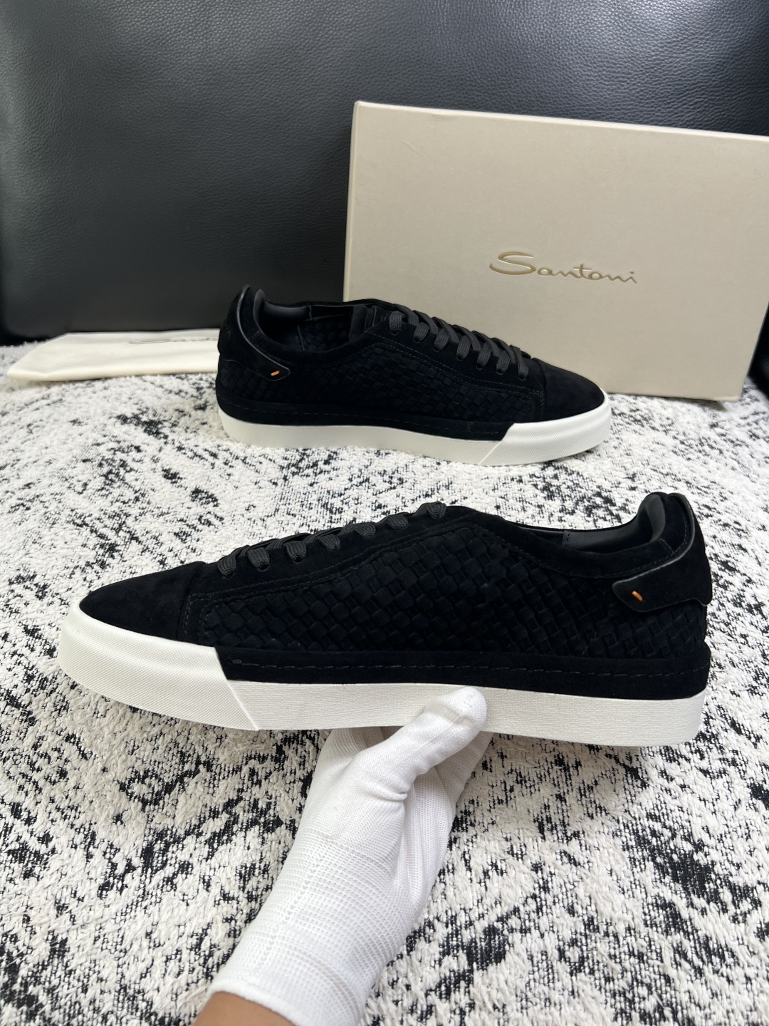 ⚠️只换码不退⚠️    Santoni  高品质    顶级工艺品  圣东尼  专柜新品同步，鞋面意大利进口牛皮拼布面