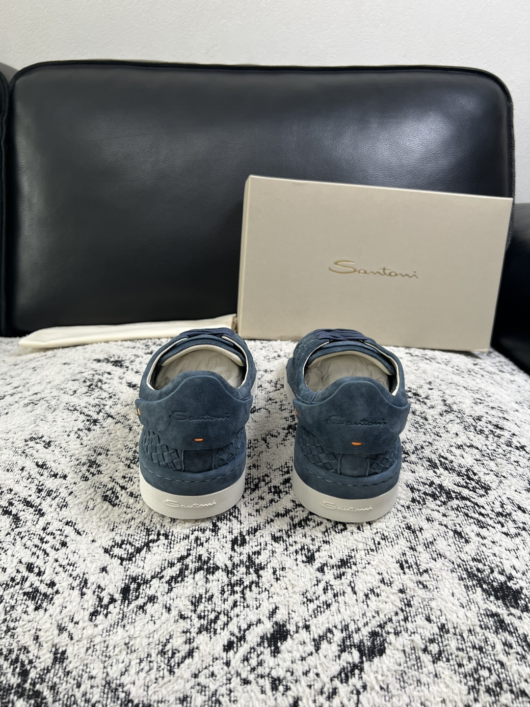 ⚠️只换码不退⚠️    Santoni  高品质    顶级工艺品  圣东尼  专柜新品同步，鞋面意大利进口牛皮拼布面