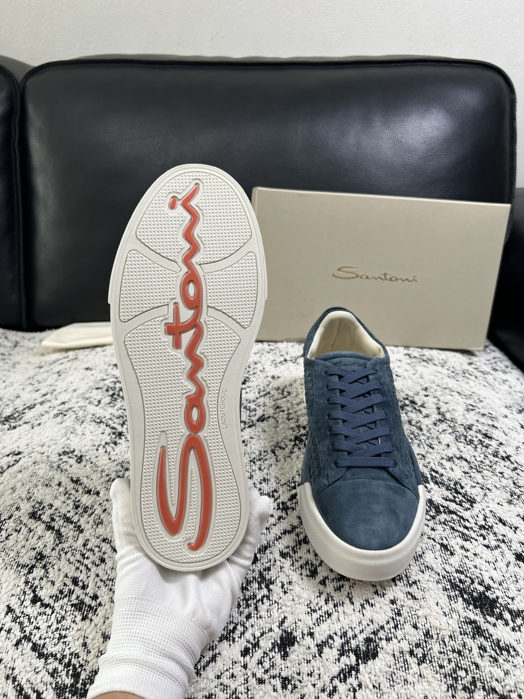 ⚠️只换码不退⚠️    Santoni  高品质    顶级工艺品  圣东尼  专柜新品同步，鞋面意大利进口牛皮拼布面