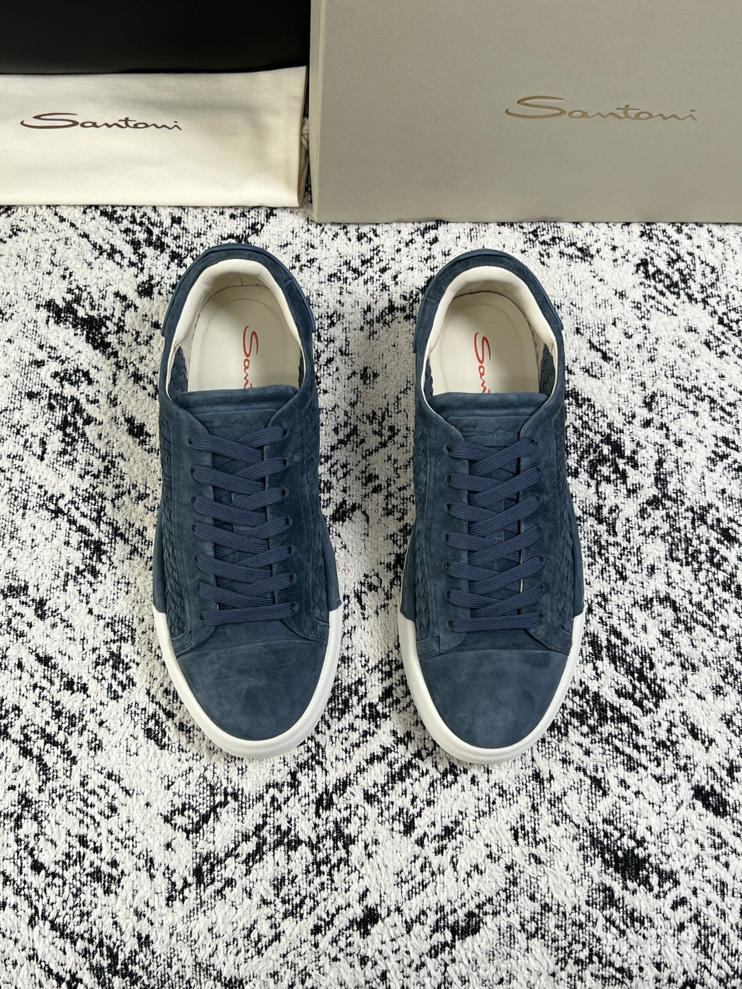 ⚠️只换码不退⚠️    Santoni  高品质    顶级工艺品  圣东尼  专柜新品同步，鞋面意大利进口牛皮拼布面