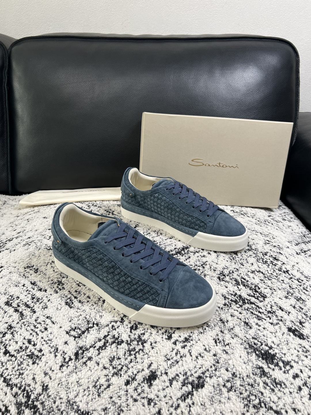 ⚠️只换码不退⚠️    Santoni  高品质    顶级工艺品  圣东尼  专柜新品同步，鞋面意大利进口牛皮拼布面