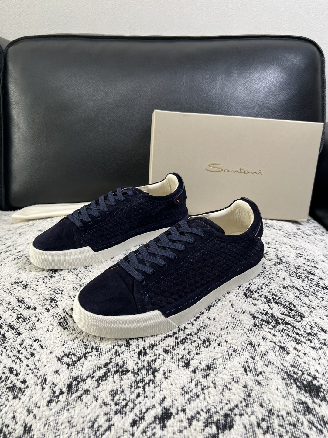 ⚠️只换码不退⚠️    Santoni  高品质    顶级工艺品  圣东尼  专柜新品同步，鞋面意大利进口牛皮拼布面
