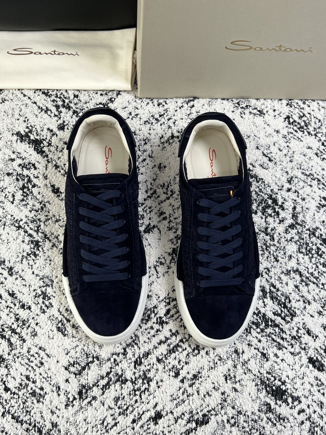 ⚠️只换码不退⚠️    Santoni  高品质    顶级工艺品  圣东尼  专柜新品同步，鞋面意大利进口牛皮拼布面