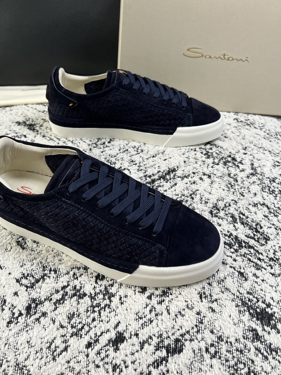 ⚠️只换码不退⚠️    Santoni  高品质    顶级工艺品  圣东尼  专柜新品同步，鞋面意大利进口牛皮拼布面