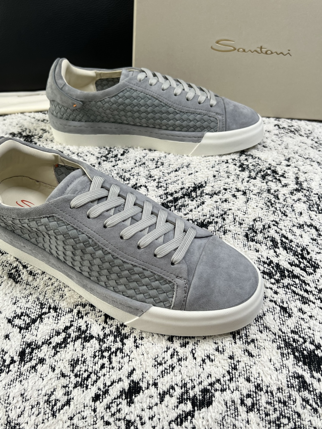 ⚠️只换码不退⚠️    Santoni  高品质    顶级工艺品  圣东尼  专柜新品同步，鞋面意大利进口牛皮拼布面