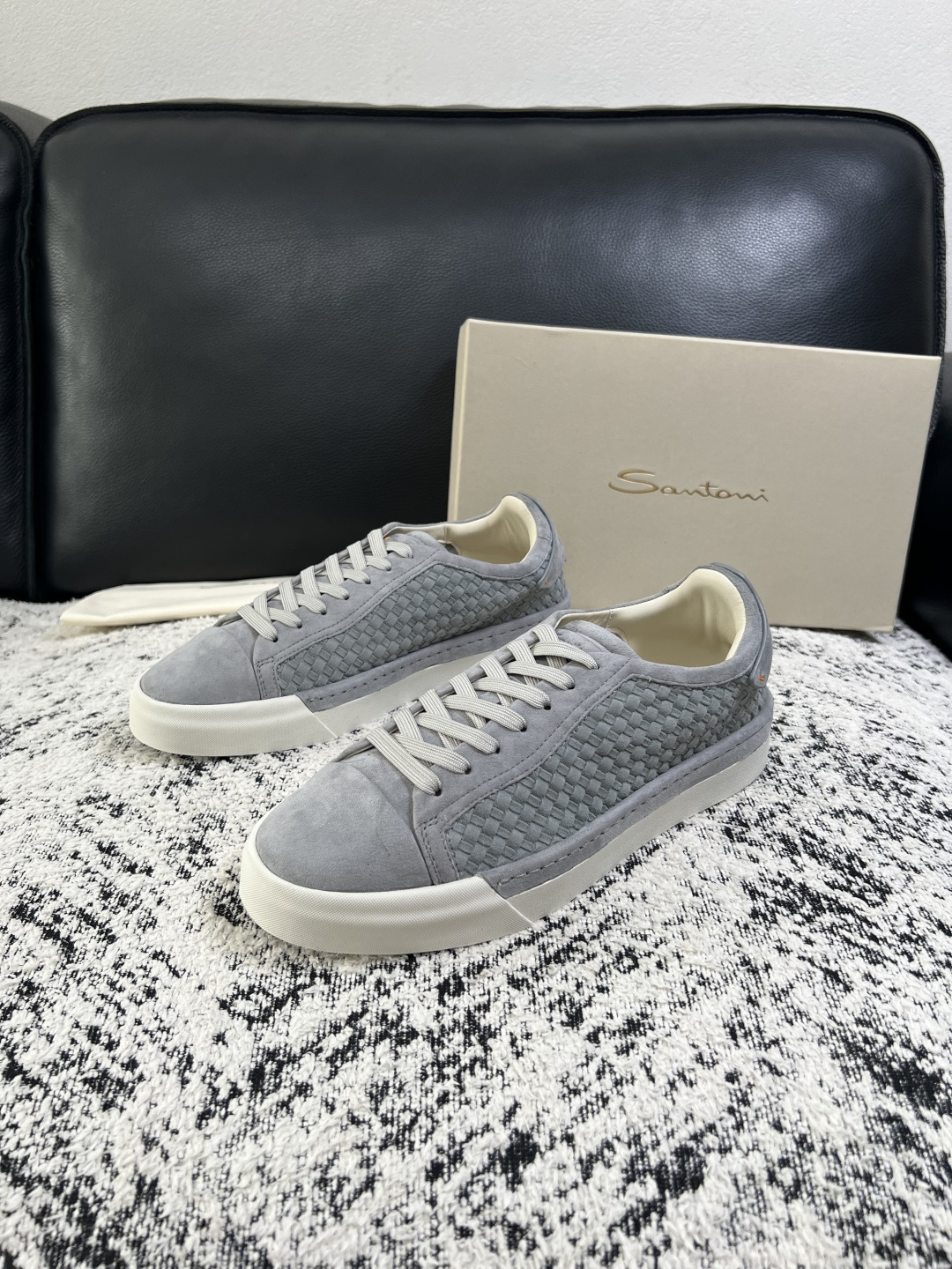 ⚠️只换码不退⚠️    Santoni  高品质    顶级工艺品  圣东尼  专柜新品同步，鞋面意大利进口牛皮拼布面