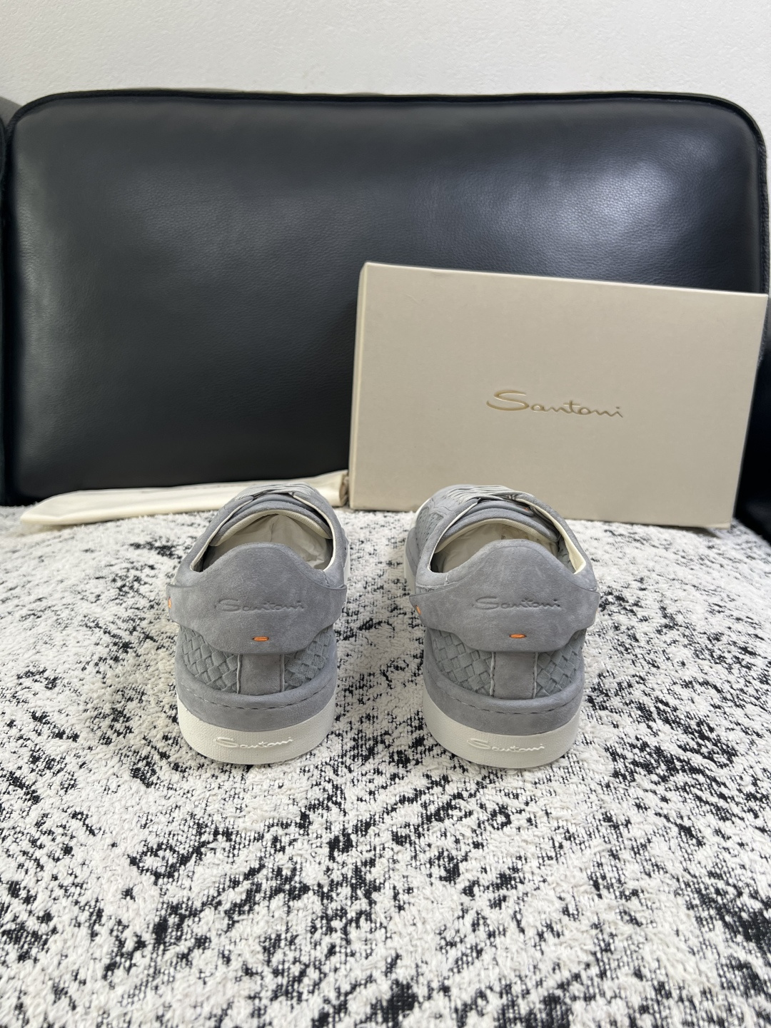 ⚠️只换码不退⚠️    Santoni  高品质    顶级工艺品  圣东尼  专柜新品同步，鞋面意大利进口牛皮拼布面
