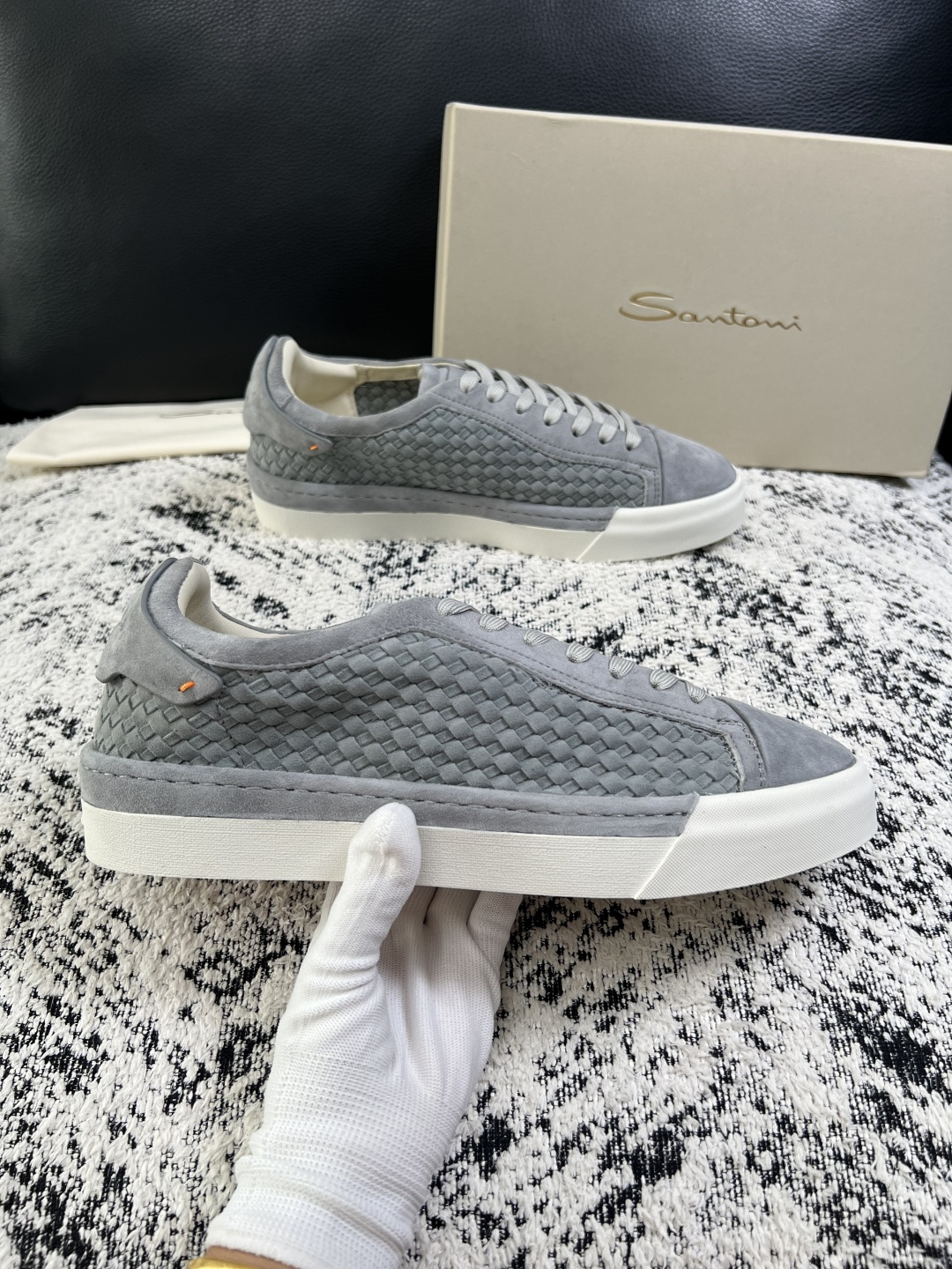 ⚠️只换码不退⚠️    Santoni  高品质    顶级工艺品  圣东尼  专柜新品同步，鞋面意大利进口牛皮拼布面